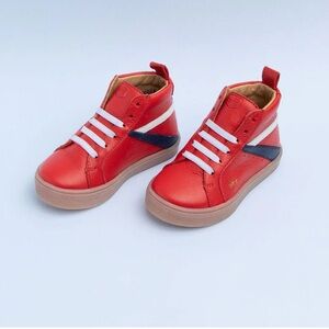 Freshly Picked Leather Cherry High Top Sneakers Unisex Kids Sz 10 NEW